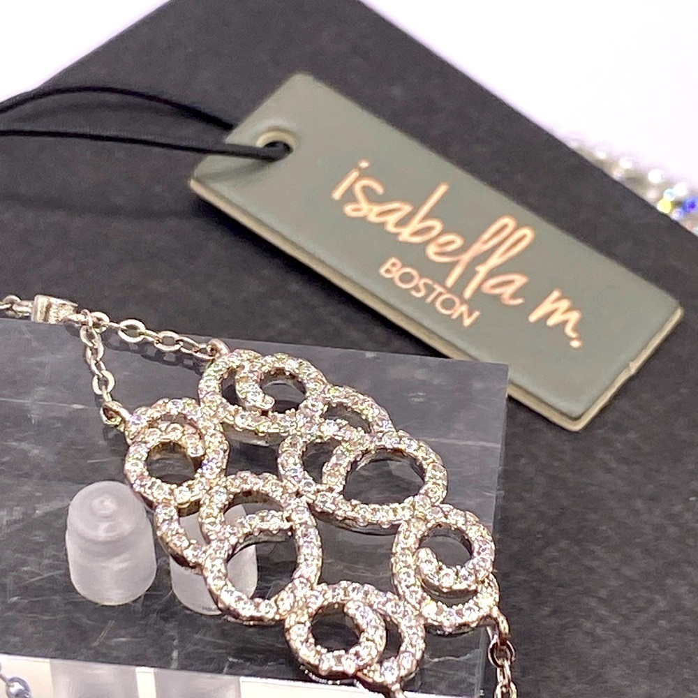 Sterling Silver Pave Bracelet by Isabella M.